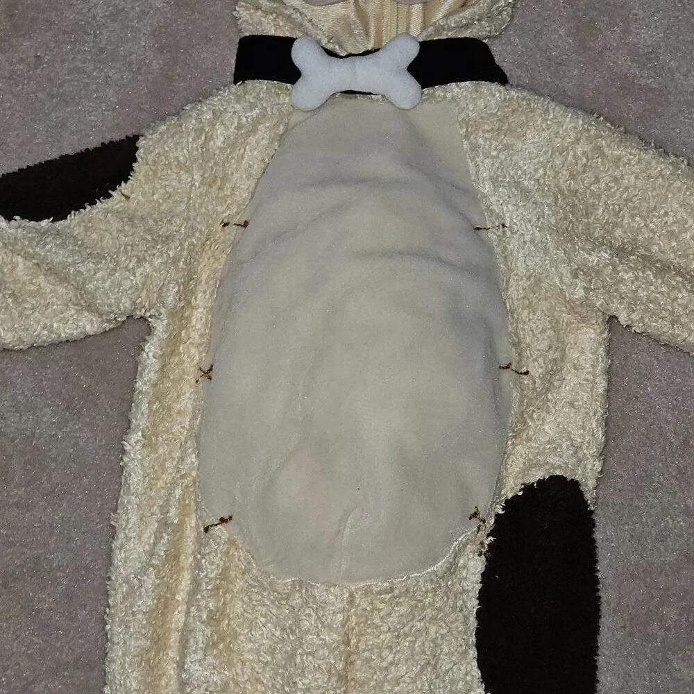 Miniwear Tan Brown Puppy Dog 1pc Hooded Halloween Costume Baby 18 Months